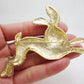 Cute Pink Bunny Crystal Brooch
