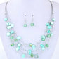 Bohemian Multi-layer African Beaded Necklace & Earring Set
