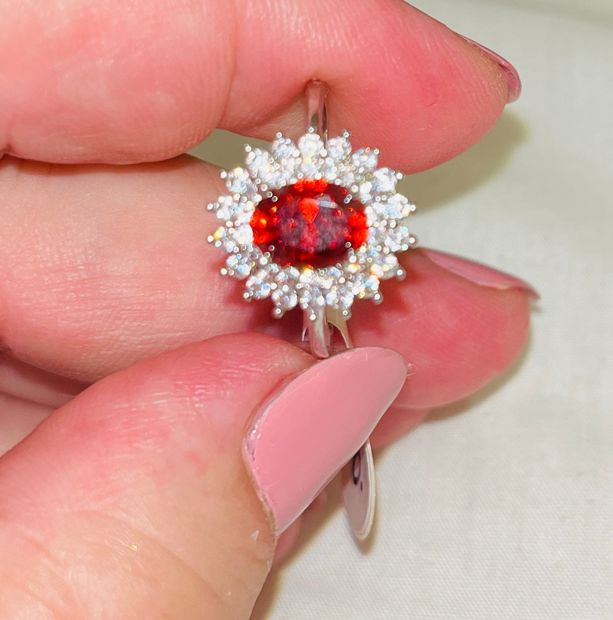 Fabulous Ruby Red CZ Ring