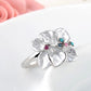 Frosted Poinsettia Ring