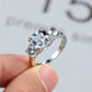 Luxury Zircon Crystal Engagement Ring