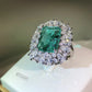 AAA Green Cubic Zirconia Ring