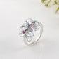 Frosted Poinsettia Ring
