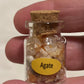 Natural Healing Crystals in Apothecary Bottle