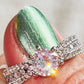 Luxury White Zircon Stone Ring