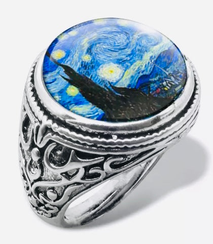 Van Gogh Starry Night Ring