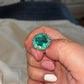 Green Crystal Heirloom Ring