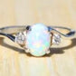 My Little Opal CZ Ring