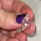AAA Pink Oval Promise Ring