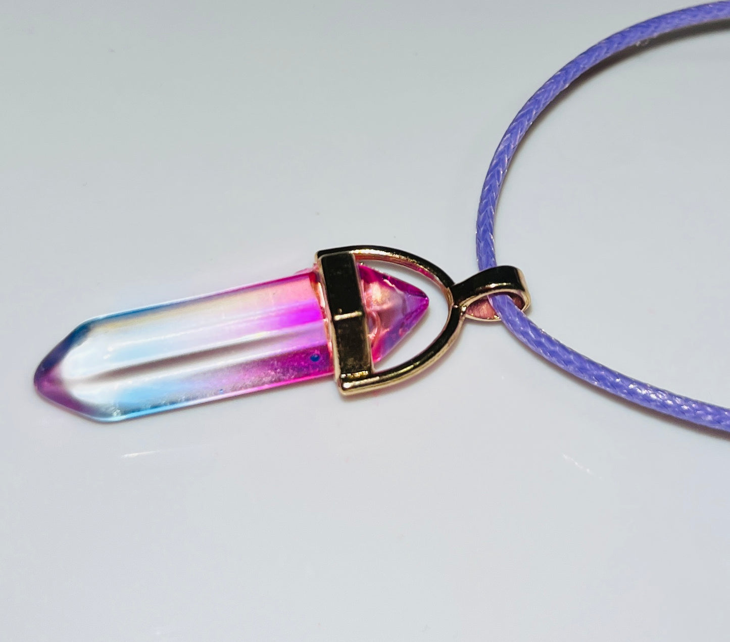 Natural Crystal Hexagonal Pendulum Pendant