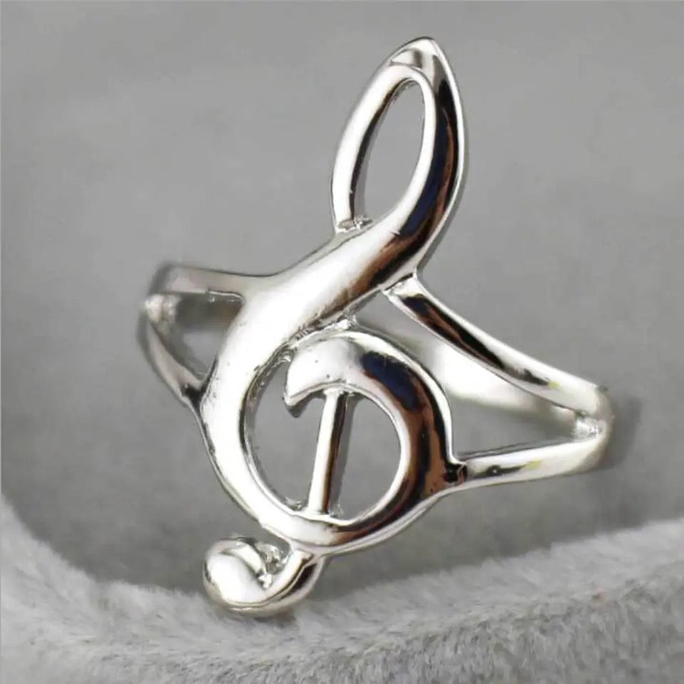 Treble Clef Ring