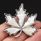 Maple Leaf Shell Brooches