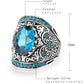 Bohemia Blue Glass Ring