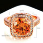 Copper Baguette CZ Ring