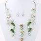 Bohemian Multi-layer African Beaded Necklace & Earring Set
