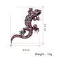 Crystal Lizard Brooch