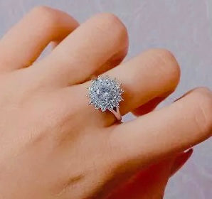 Starburst CZ Ring