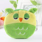 Short Plush Zippered Coin Purse