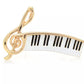 Piano Music Brooch