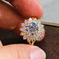 Starburst CZ Ring