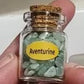 Natural Healing Crystals in Apothecary Bottle
