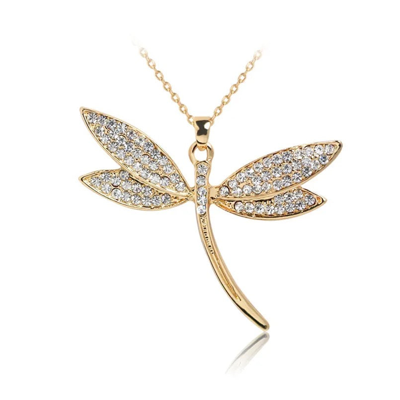 Dragonfly Cubic Zirconia Pendant