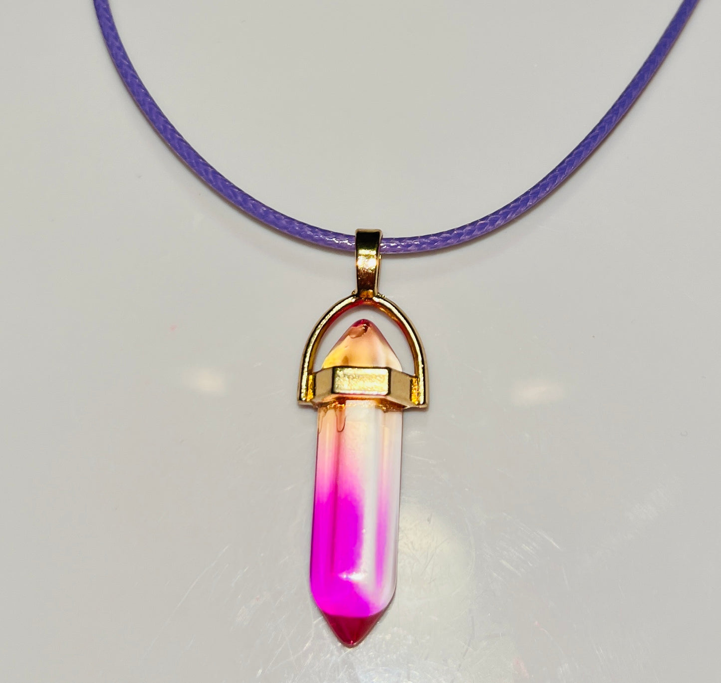 Natural Crystal Hexagonal Pendulum Pendant