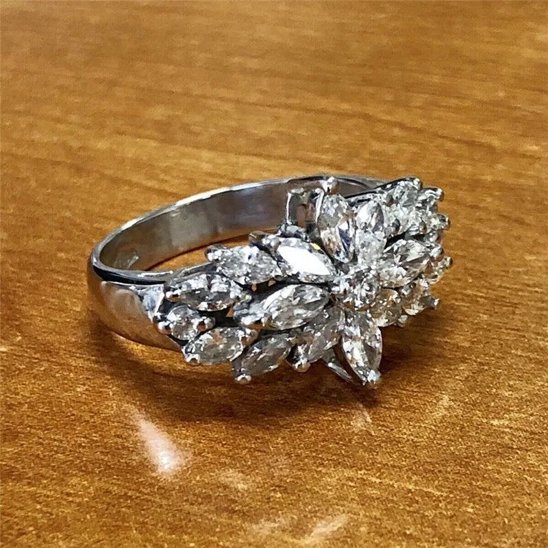 Starburst CZ Ring