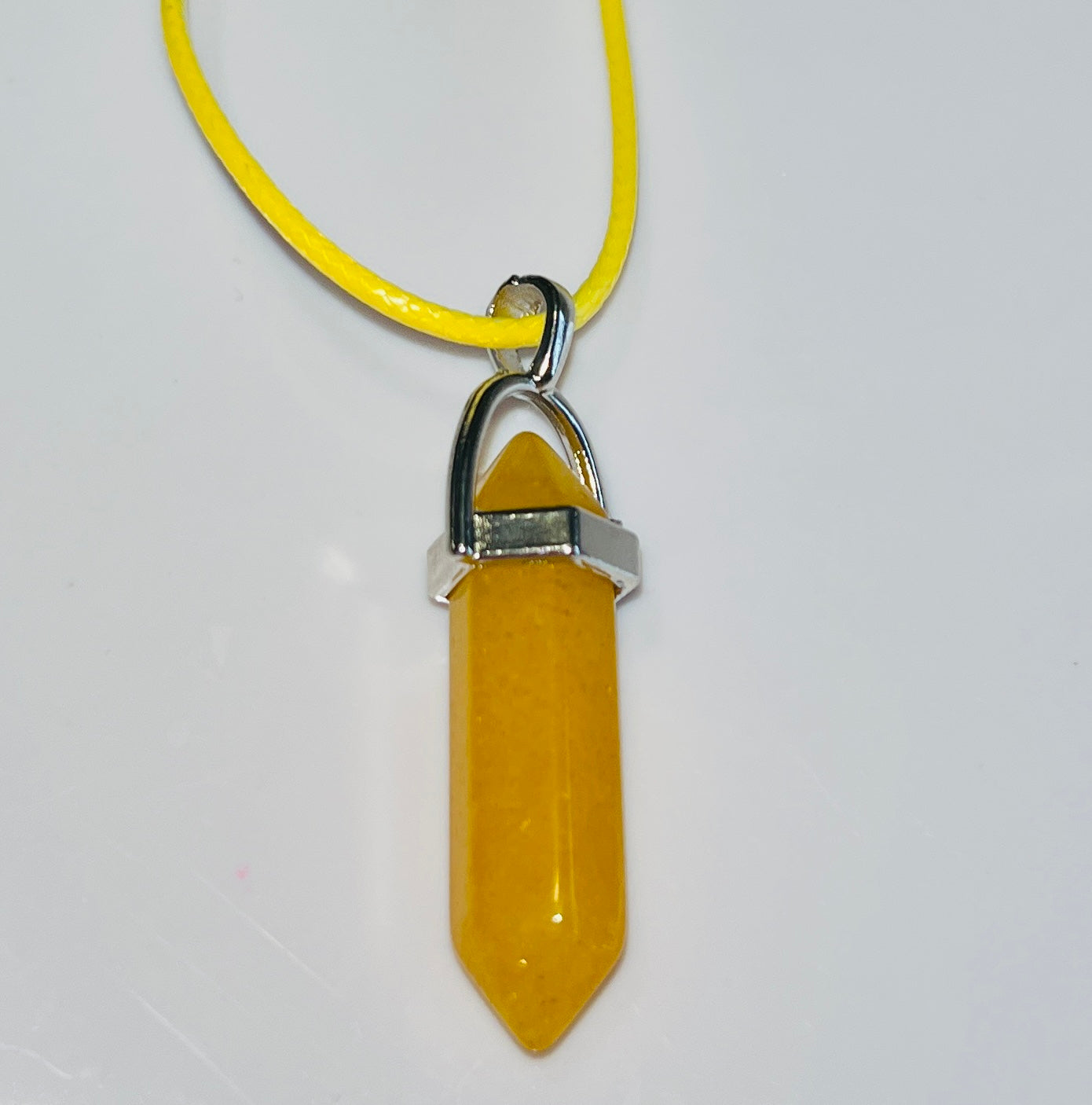 Natural Stone Hexagonal Pendulum Pendant