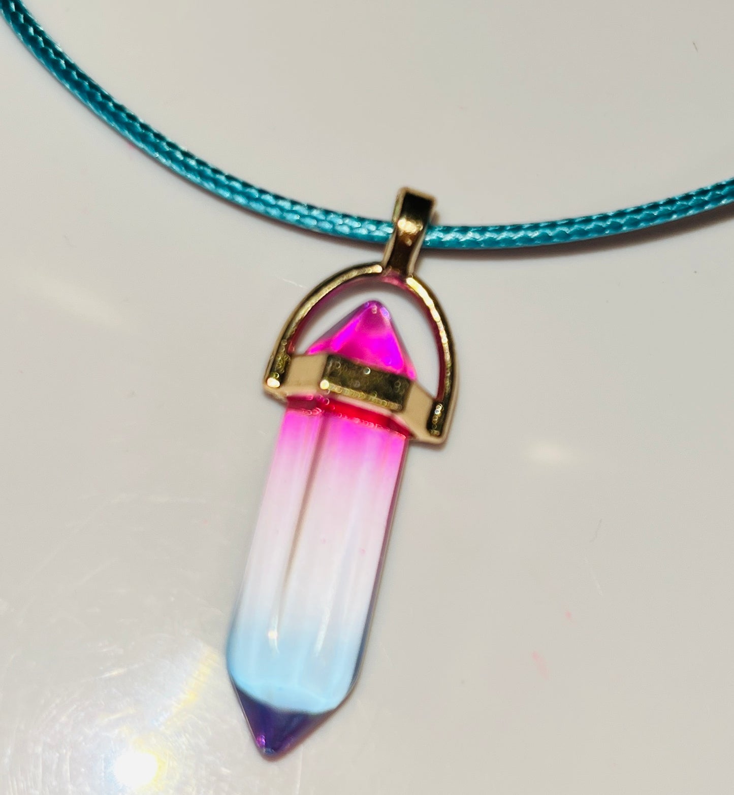 Natural Crystal Hexagonal Pendulum Pendant