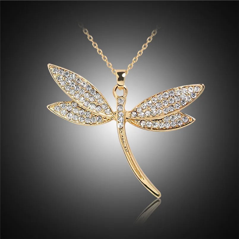 Dragonfly Cubic Zirconia Pendant