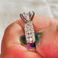 Luxury White Zircon Stone Ring