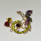 Crystal Bird Brooch