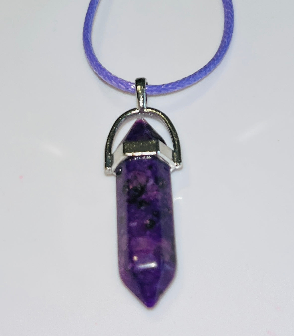 Natural Stone Hexagonal Pendulum Pendant