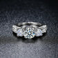 3-Stone CZ Anniversary Ring
