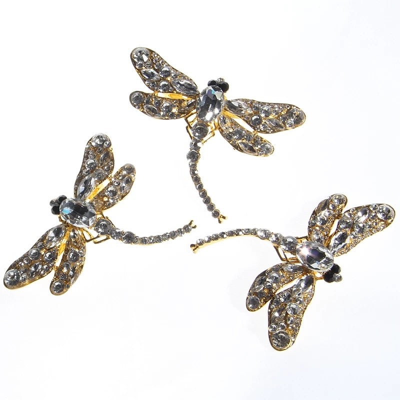 Austrian Crystal Dragonfly Brooch