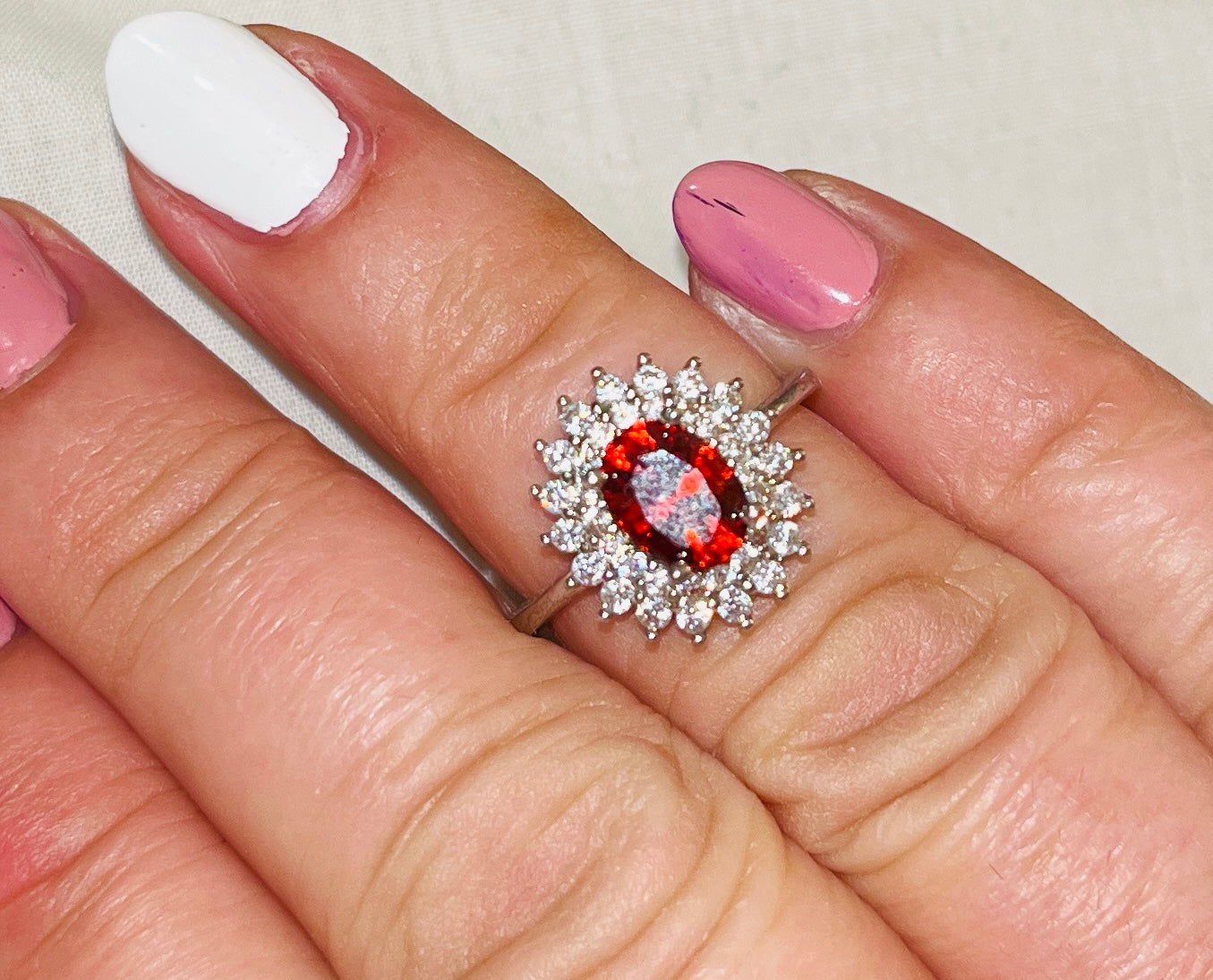 Fabulous Ruby Red CZ Ring