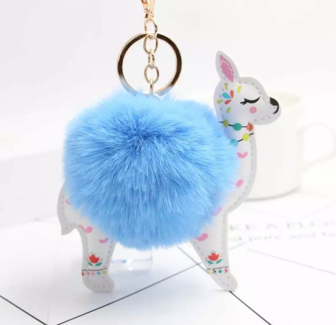 Cute Alpaca Key Ring