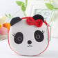 Short Plush Zippered Coin Purse