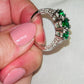 Cubic Zirconia 3-Stone Ring