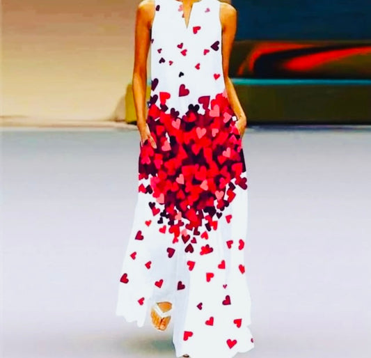 "Be My Valentine" 3D Botanical Dress