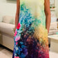 "Breezy Summer's Eve" 3D Botanical Dress