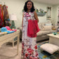 "Bridesmaid" 3D Botanical Dress