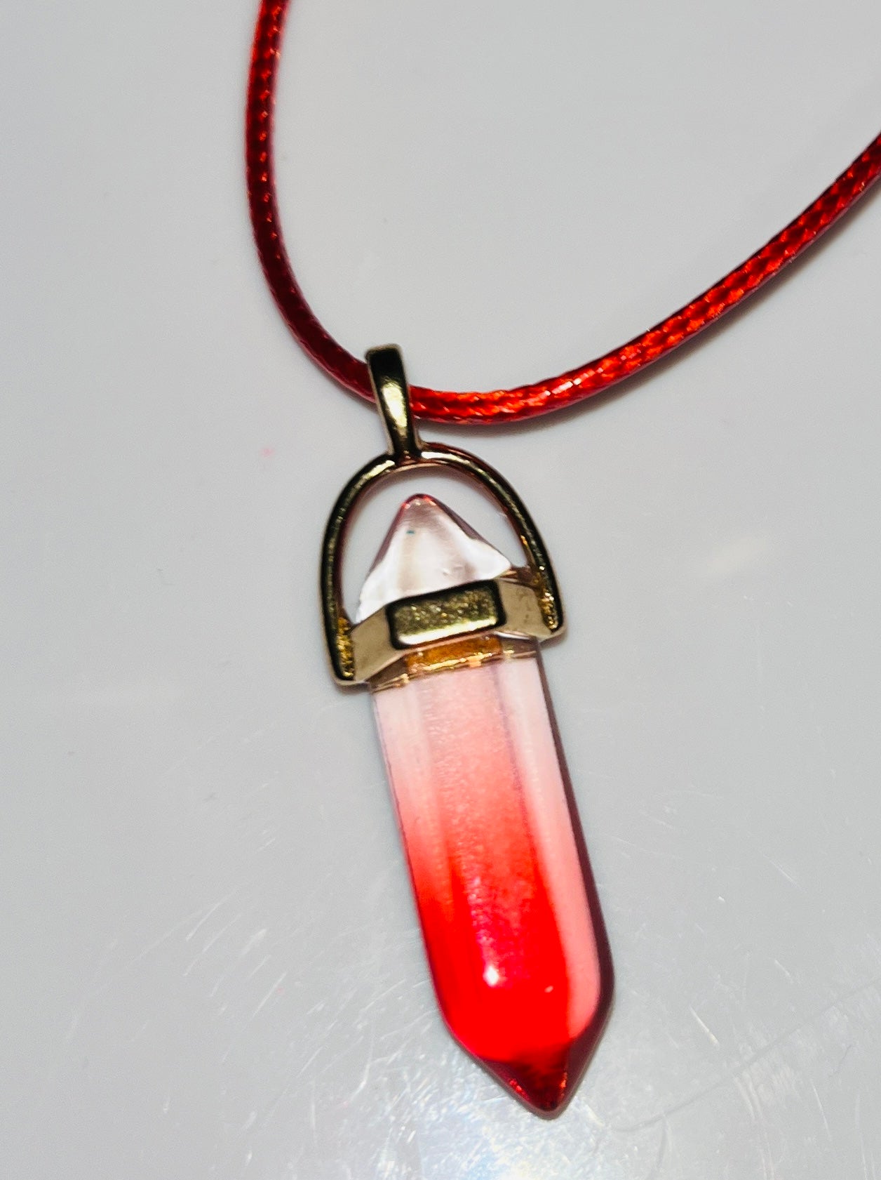 Natural Crystal Hexagonal Pendulum Pendant