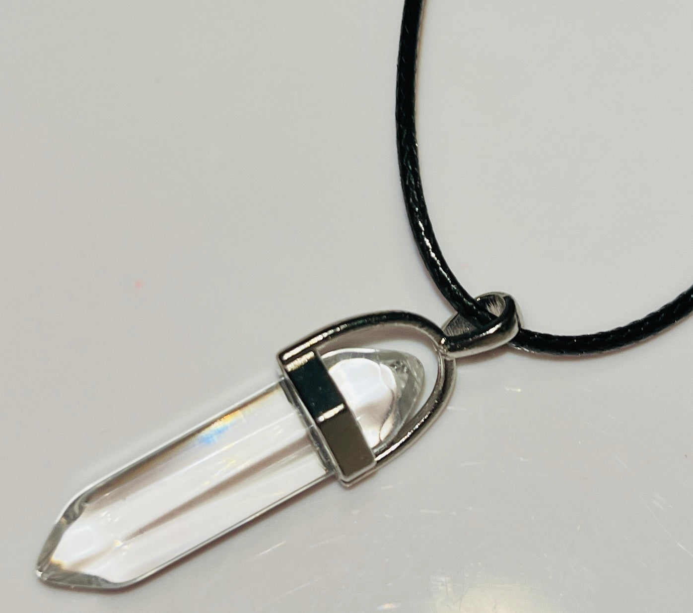 Natural Crystal Hexagonal Pendulum Pendant