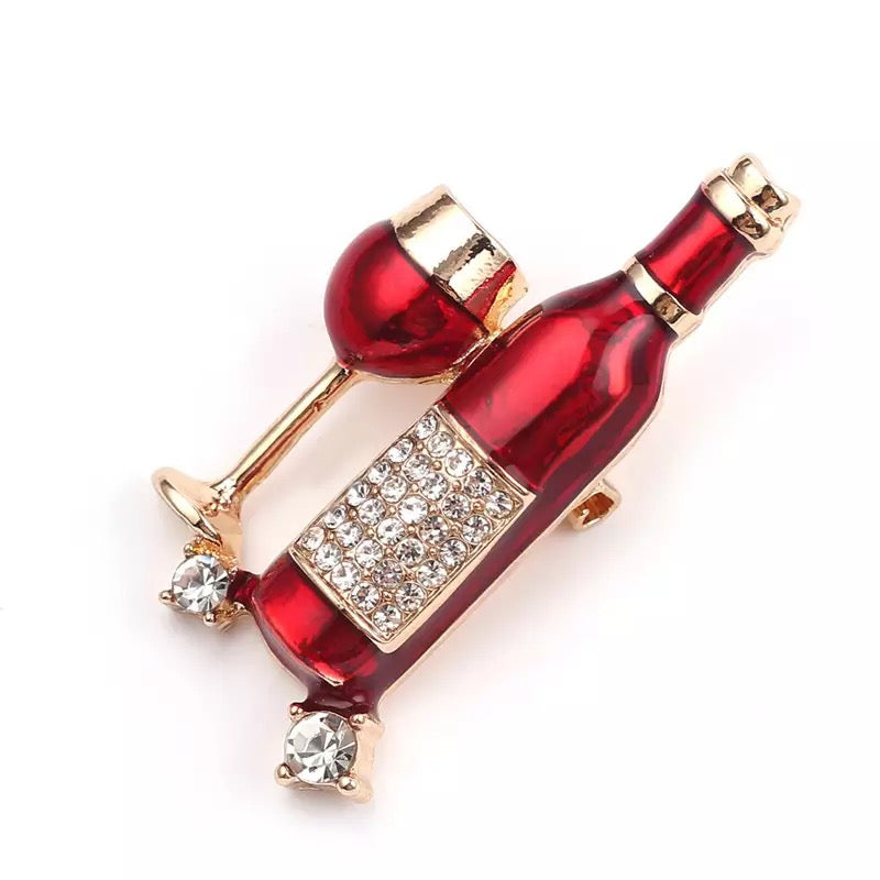 Red Wine Brooch