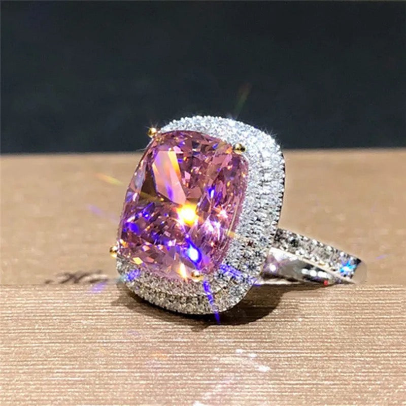 Pretty in Pink CZ Ring