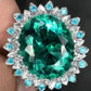 Green Crystal Heirloom Ring