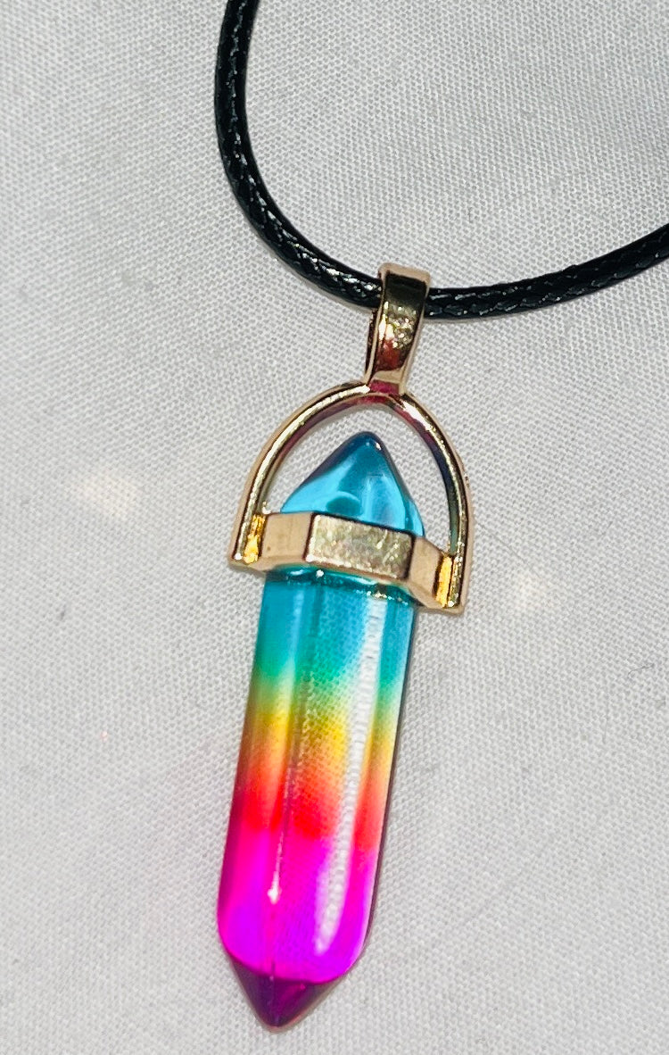 Natural Crystal Hexagonal Pendulum Pendant