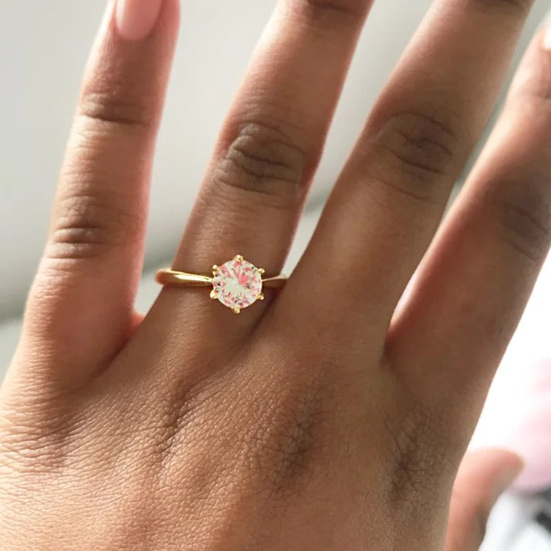 Crystal Simplicity Promise Ring